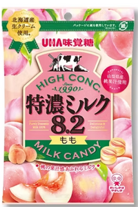 UHA Tokuno Hi Conc. Peach Milk Candy/70g