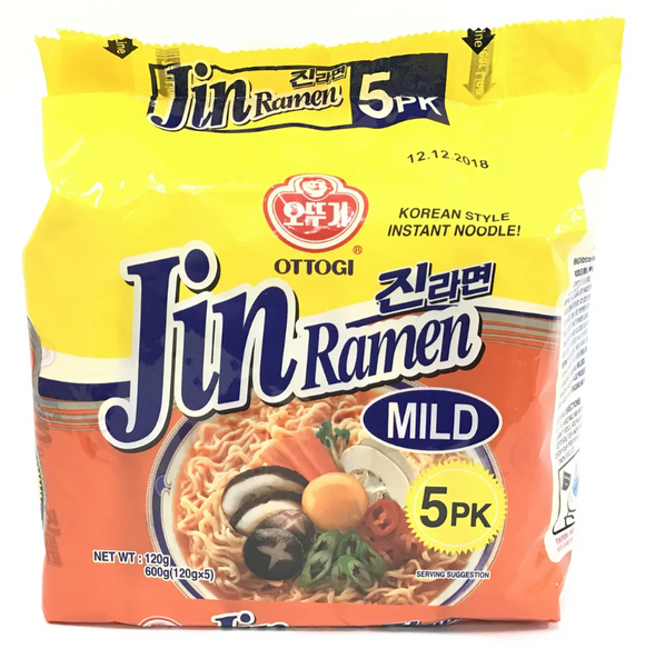 Ottogi Jin Ramen Mild/120gx5pk