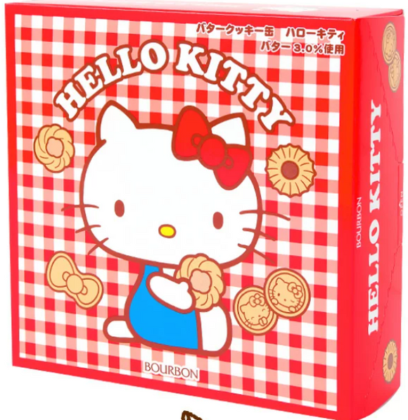 BOURBON Butter Cookie Can Hello Kitty/560g