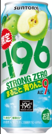 Suntory -196 Strong Zero green apple/500ml