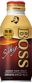Suntory Boss Silky Coffee Less Sugar/360ml