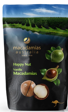 Happy nut Macadamias -Vanilla/225g