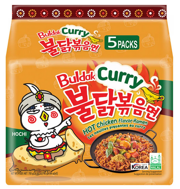 Samyang Buldak Curry Hot Chicken Flavor Ramen/140g*5