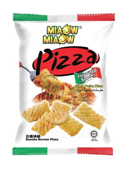 Miaow Miaow Pizza Flavoured Snacks/50g