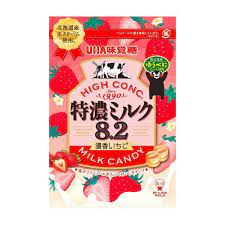 UHA Tokuno Hi Conc. Strawberry Milk Candy/75g