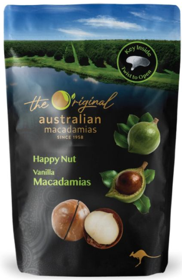 Happy nut Macadamias-Rosated Salted/225g