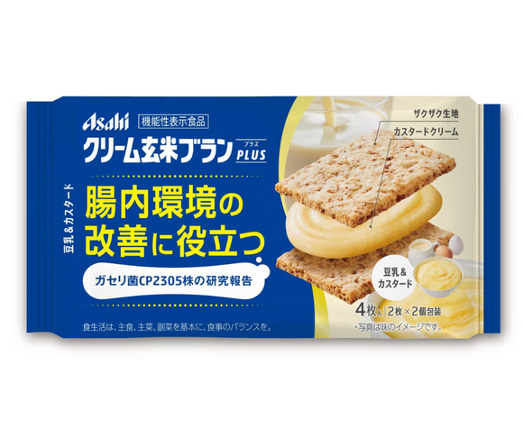 ASAHI Cream Brown Rice Blanc Soy Milk & Custard Cream/72g